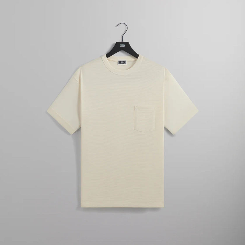 Kith Pointelle Mesh Leonard Pocket Tee - Sandrift