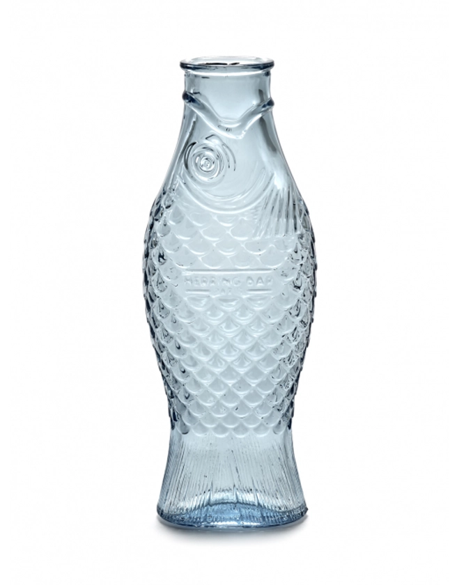 Carafe poisson bleu clair en verre - SERAX - Dodé la Boutique Atelier