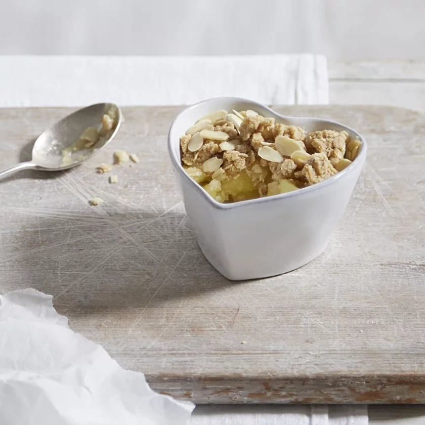 Porto Stoneware Heart Ramekin | Tableware | The White Company