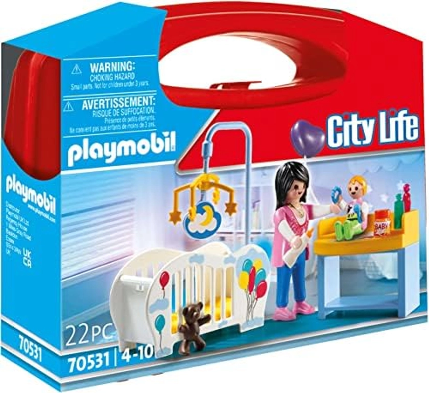 PLAYMOBIL 70531 Valisette Chambre de bébé - City Life- La maison moderne- valisette bébé : Amazon.fr: Jeux et Jouets