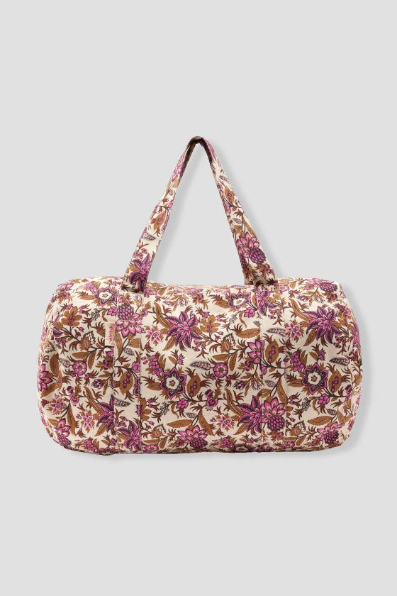 Grand sac bowling Femme - Imprimé rose