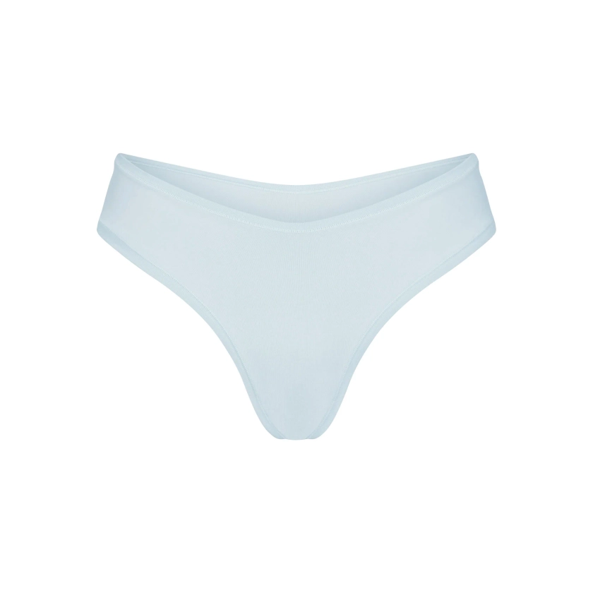 COTTON JERSEY DIPPED THONG | OPAL