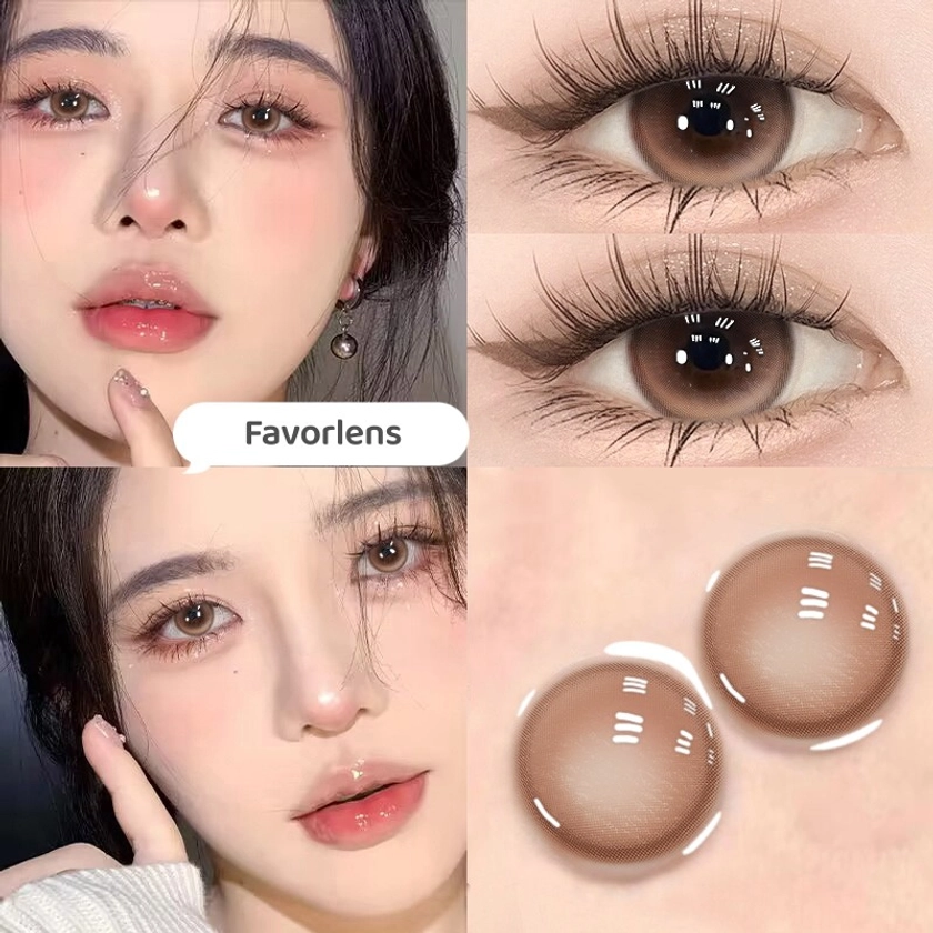 New Light Brown Contact Lenses(6months wear)