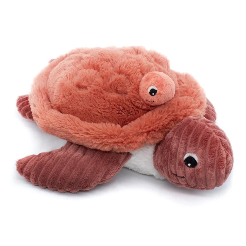 Peluche tortue Sauvenou maman et son bébé terracotta - Les Ptipotos