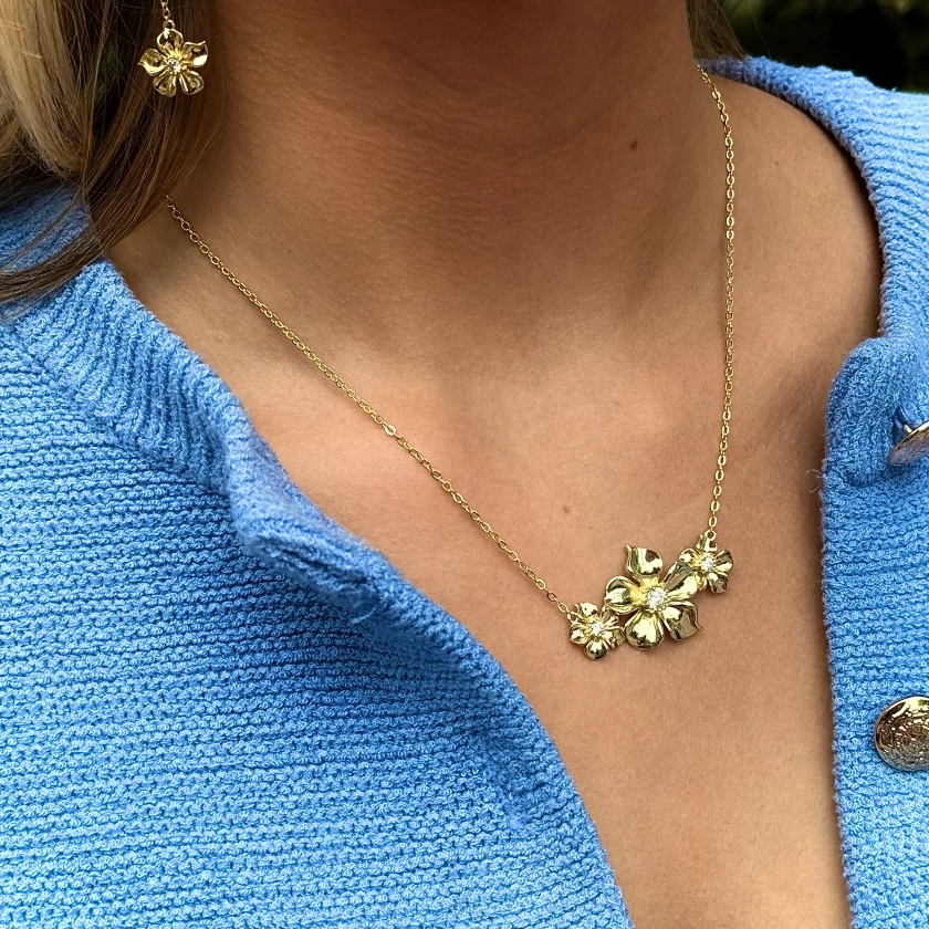 LA FLEUR MULTI PENDANT HALSBAND - IZABELLA X IOAKU