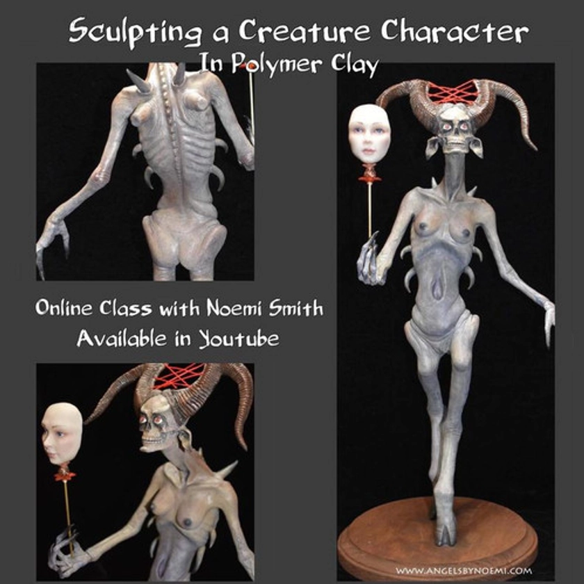 Sculpting a Creature Character in Polymer Clay | Angels by Noemi