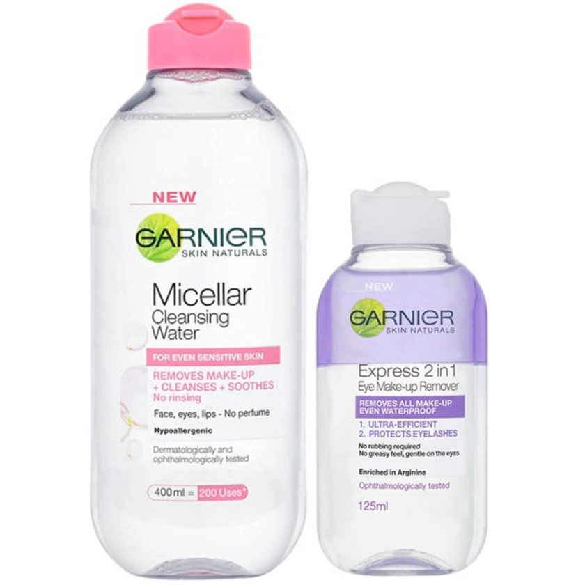 Garnier Micellar Water and Makeup Remover for Sensitive Skin Kit Exclusive (Worth £9.48)