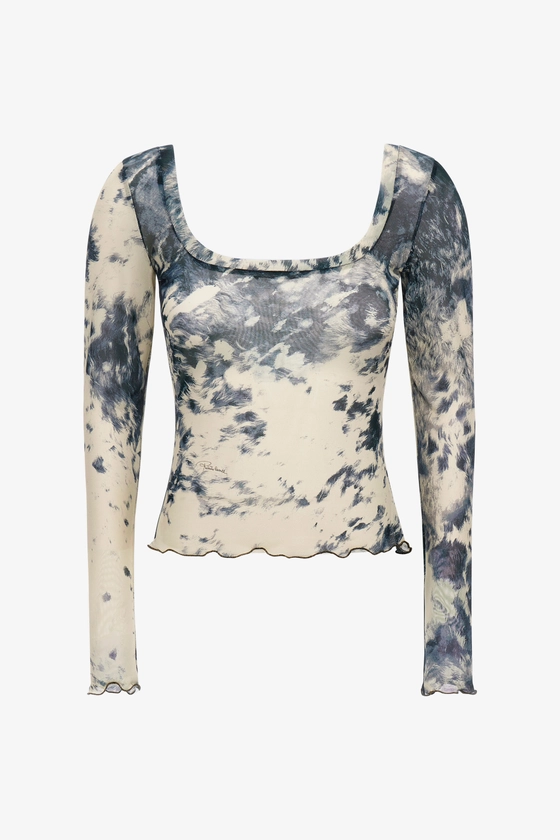 Top imprimé Appaloosa | Bleu | Femme | Roberto Cavalli FR