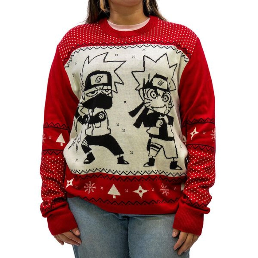 Naruto Shippuden - Naruto Kakashi Chibi Holiday Sweater - Crunchyroll Exclusive!