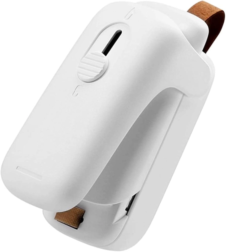 Amazon.com: Mini Bag Sealer | Lerkumey Handheld Bag Heat Vacuum Sealer | 2 IN 1 Heat Sealer and Cutter | Food Protector | Portable Chip Bag sealer Machine for Snack Cookies Plastic bags |: Home & Kitchen