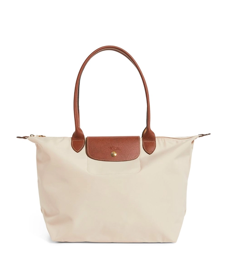 Womens Longchamp ivory Large Le Pliage Original Tote Bag | Harrods UK