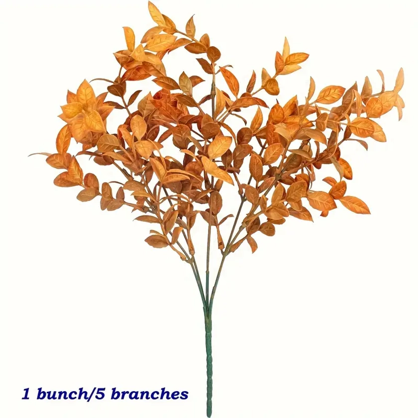 Lot De 5 Plantes Artificielles Orange Pour Halloween - Parfait Pour La Décoration De La Maison & Du Bureau, Les Accents De Salon Et Lexposition De Table Saisonnière | Magasinez Maintenant Pour Des Offres À Durée Limitée | Temu France