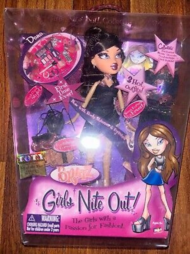 New Sealed in Box - Bratz Girls Nite Out 21st Birthday Edition Fashion Doll Dana