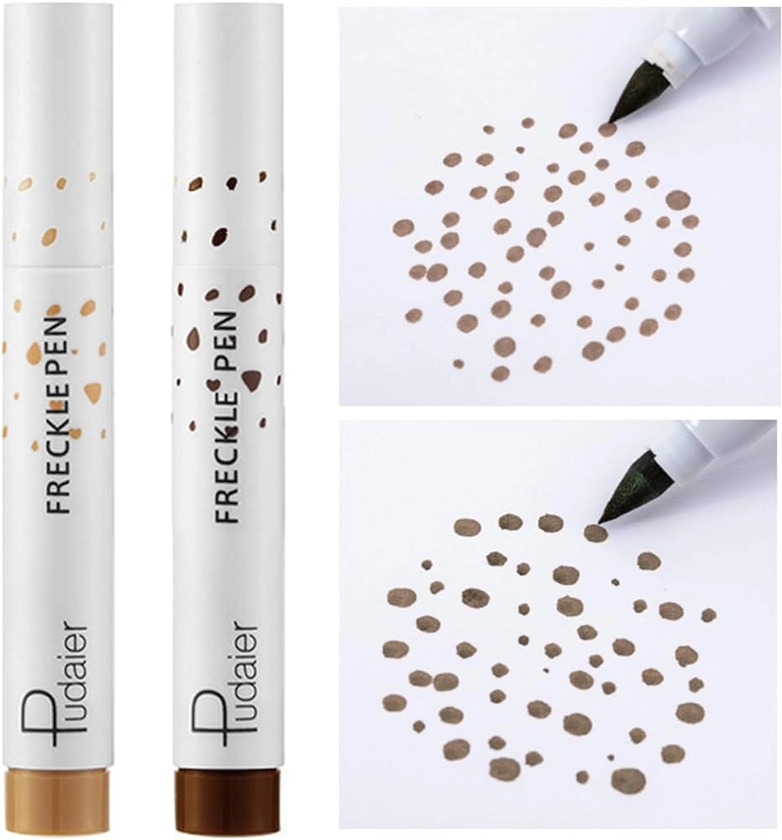 ILantule Penna Lentiggini,2 Pezzi Penna con Lentiggine Naturale, Freckles Pen,Facile da Colorare,Durata Impermeabile