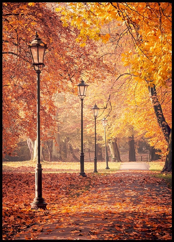 Promenade d'Automne Poster