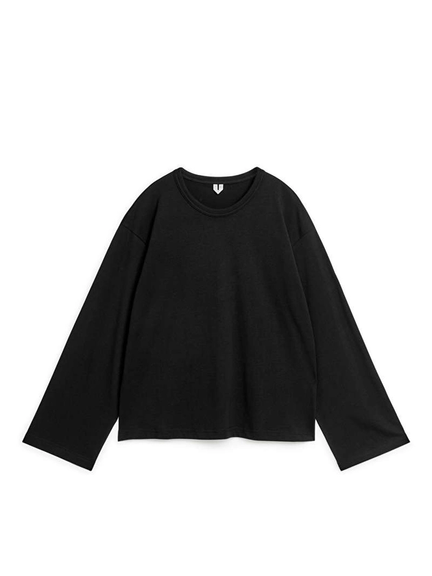 Oversized T-Shirt - Black - ARKET BE
