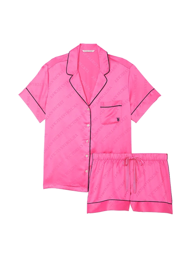 Buy Satin Short Pajama Set - Order Pajamas Sets online 5000006214 - Victoria's Secret US