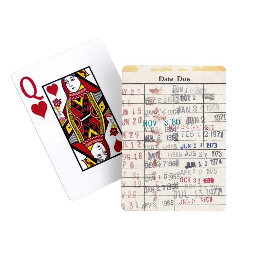 Library Book Card Deck, Bookish Gifts, Literary Deck of Playing Cards, Library Book Card Gift Set, Poker Playing Cards for Readers, Book Book Club Gift Ideas