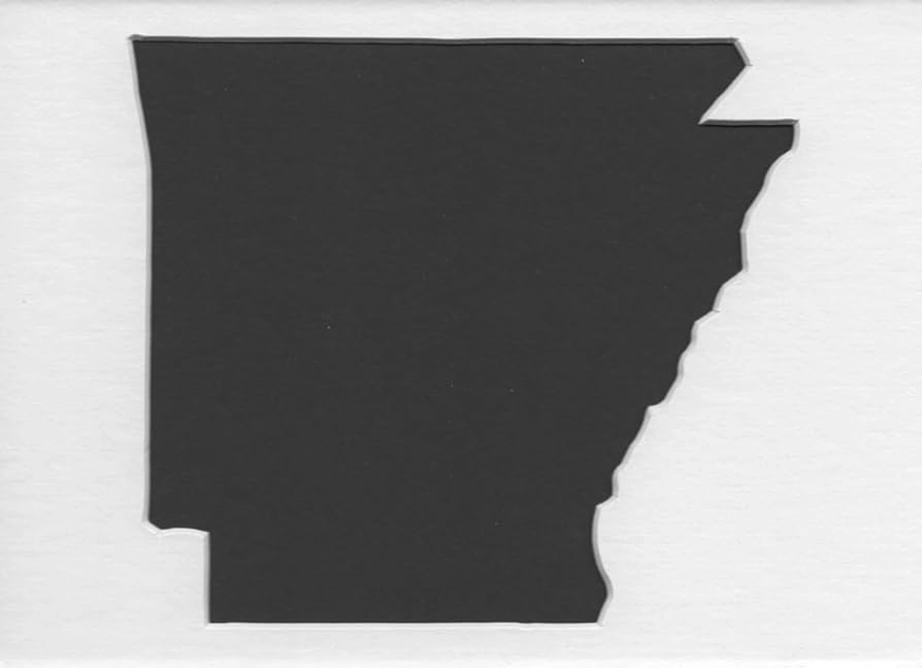Pack of 3 Arkansas State Stencils Made from 4 Ply Mat Board 16x20, 11x14, 8x10