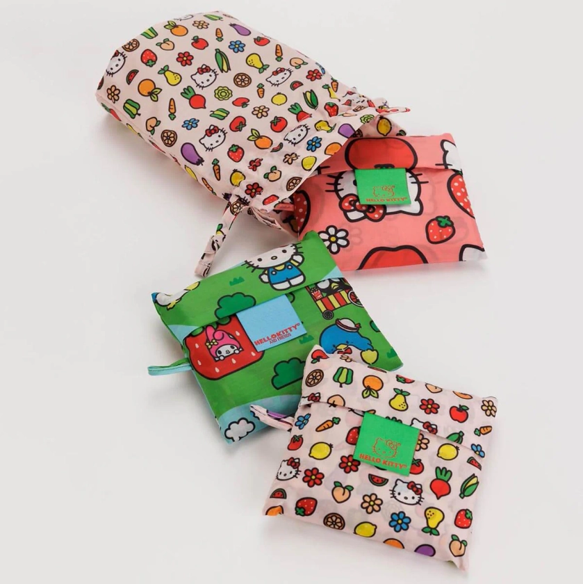 Set of 3 Standard Bags in Hello Kitty and Friends by Baggu