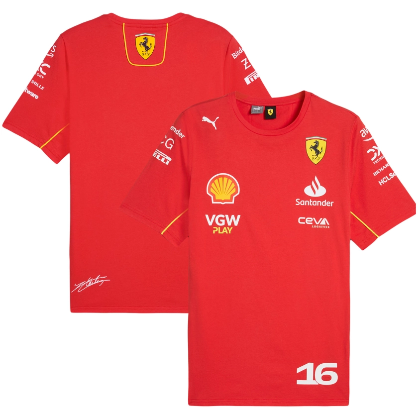 Scuderia Ferrari 2024 Team Charles Leclerc T-Shirt