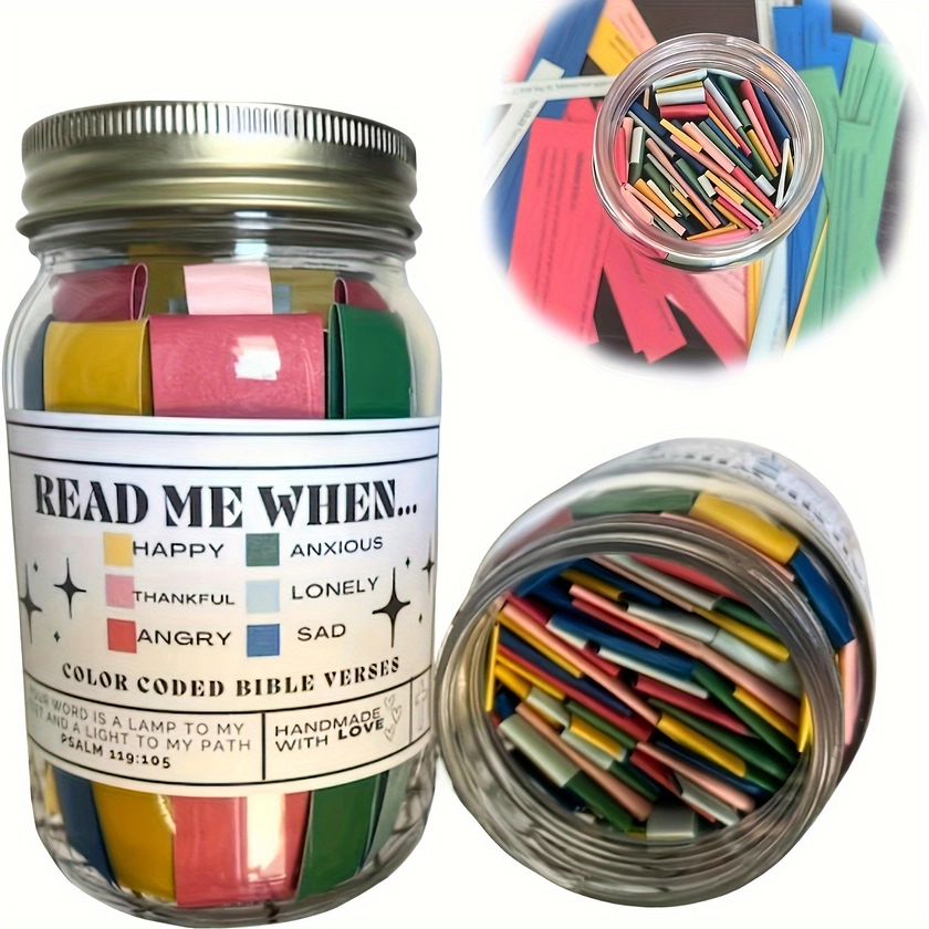 1 Item   Themed Emotional Jar Containing Emotional Notes - Temu