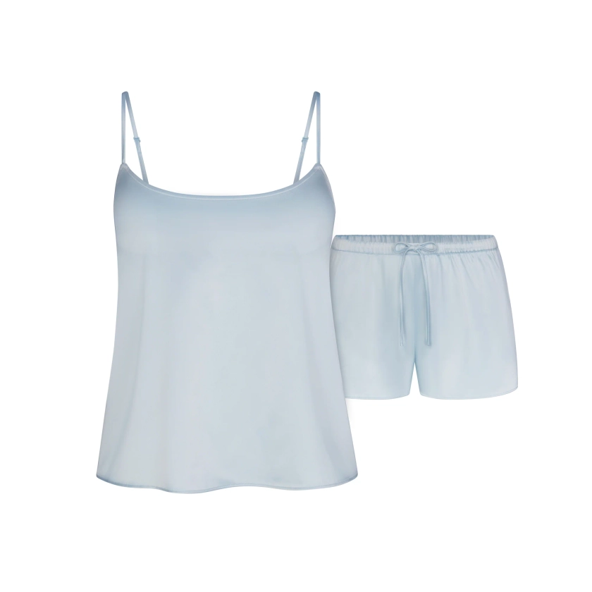 SKIMS HOTEL SHINE CAMI SLEEP SET | FROST