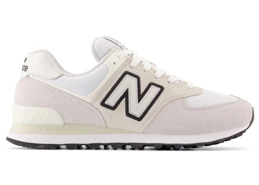 New Balance 574 White Black Off White