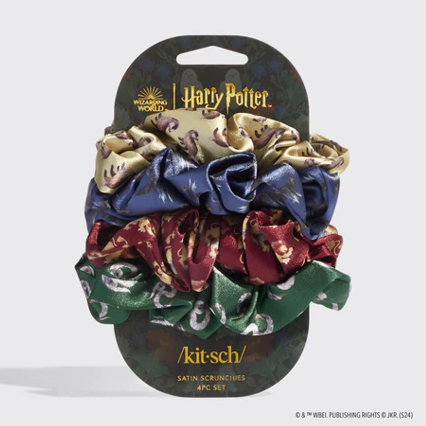 Harry Potter x Kitsch Lot de 4 chouchous en satin