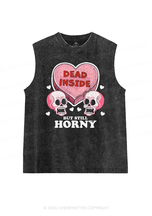 Cherrykitten Halloween Dead Inside Y2K Washed Tank Cherrykitten for Sale