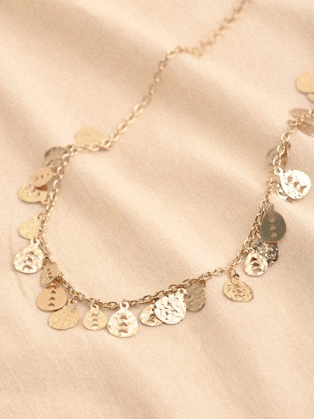 Gold Tone Charms Necklace | Apricot Clothing