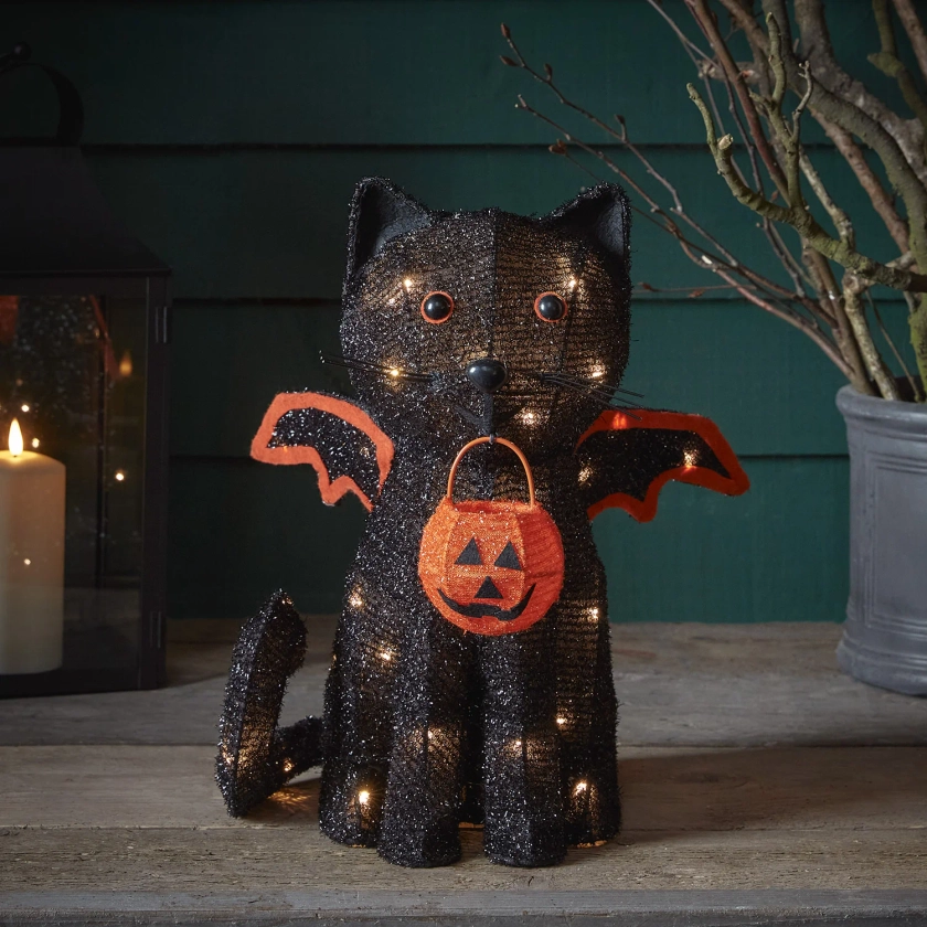 Cat Battery Outdoor Halloween Decoration