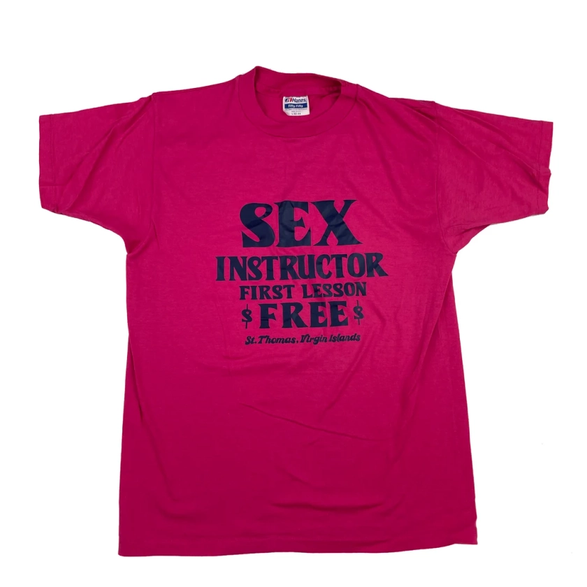 T-shirt vintage Sex Instructor St. Thomas Virgin Islands - Etsy France