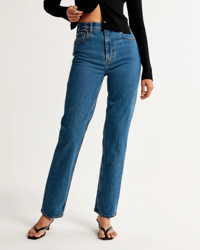 Women's Ultra High Rise 90s Straight Jean | Women's Bottoms | Abercrombie.com