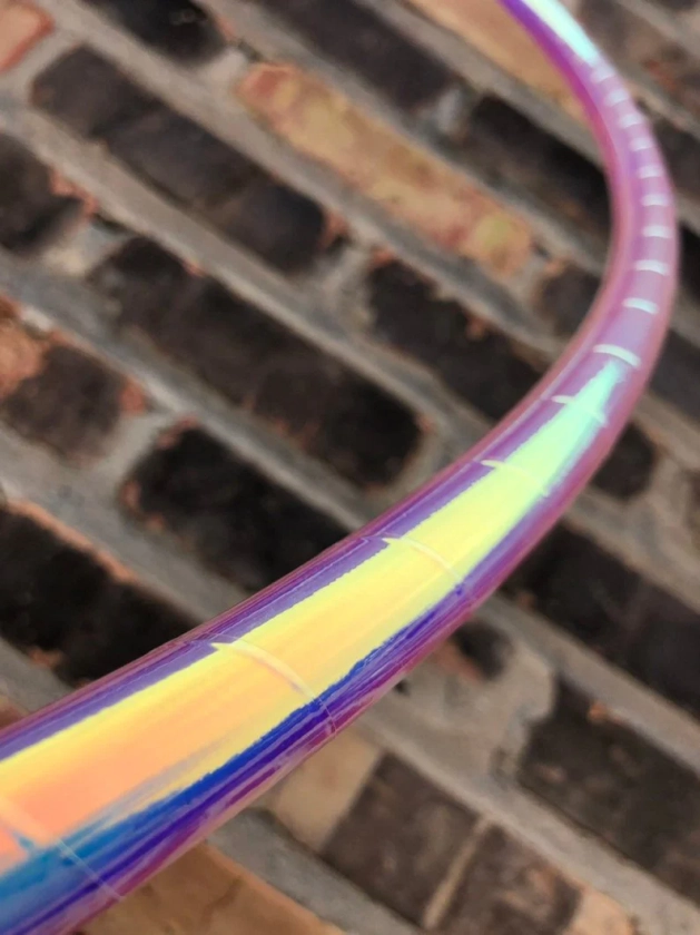 Sapphire Sunrise Color Shifting Transparent Taped Hula Hoop