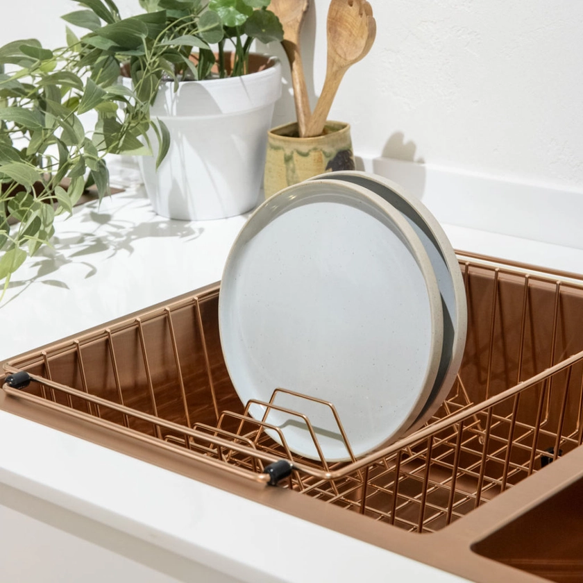 Bench Top Dish Rack - Essential Series - Brushed Copper