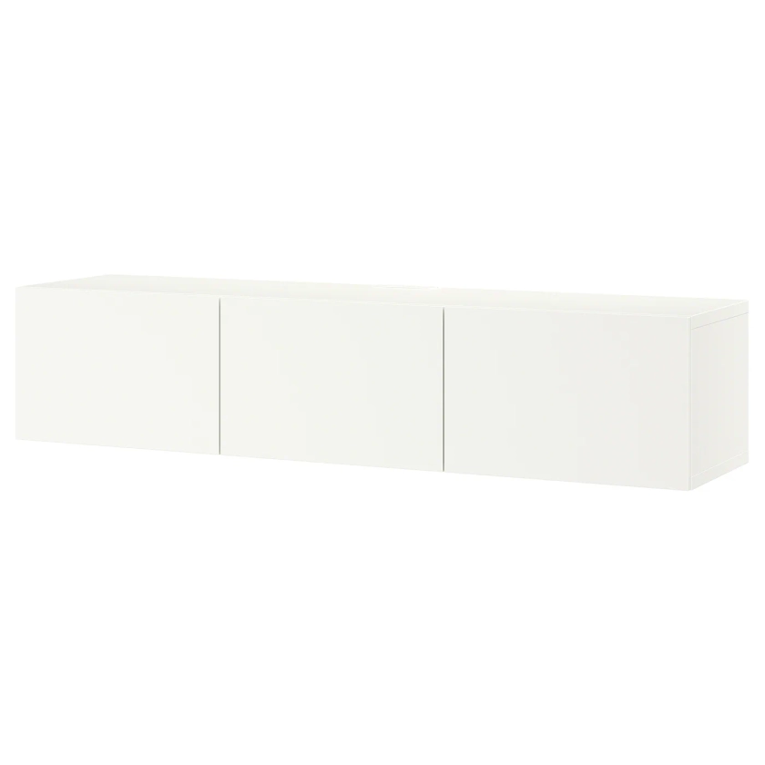 BESTÅ TV unit with doors, white/Lappviken white, 180x42x38 cm (707/8x161/2x15") - IKEA CA