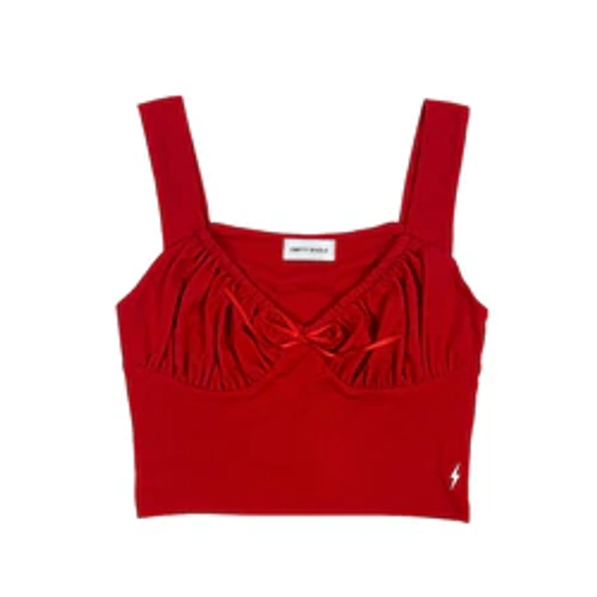 Red 90's Style Cami Top
