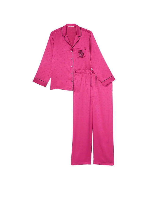 Buy Satin Long Pajama Set - Order Pajamas Sets online 5000000279 - Victoria's Secret US