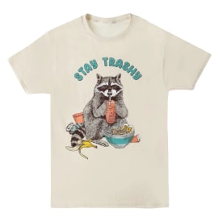 'Stay Trashy' Racoon Graphic Tee