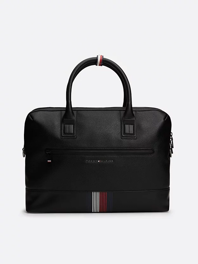 Sacoche pour ordinateur portable à bandoulière | Noir | Tommy Hilfiger