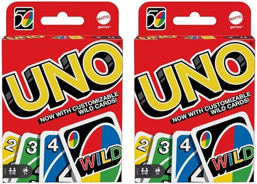 Mattel 4347154784 Uno Card Game 2 Pack, Red