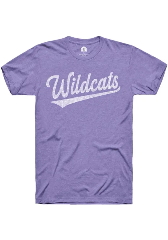 Rally House RALLY K-STATE WILDCATS LAVENDER SCRIPT SHORT SLEEVE T SHIRT