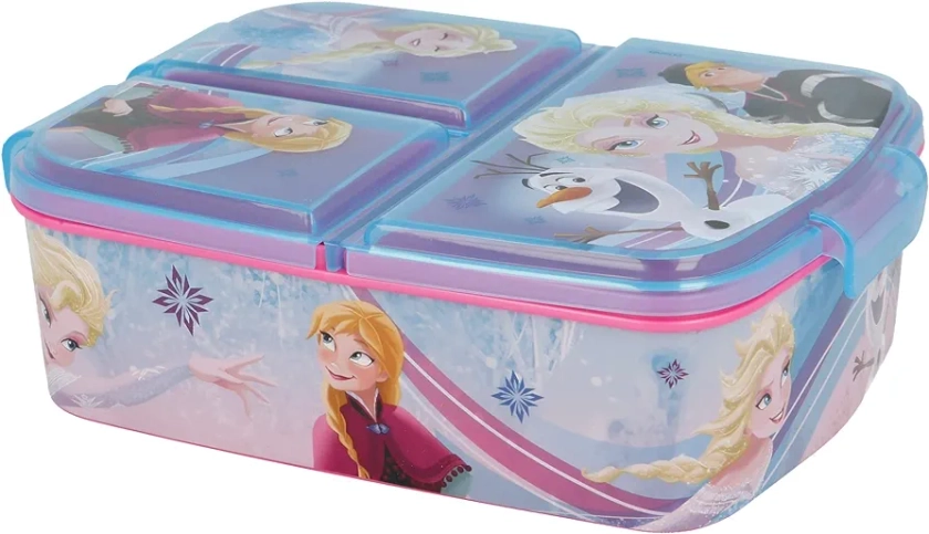 Stor | FROZEN Kids Children’s 3 Compartment Sandwich Lunch Box