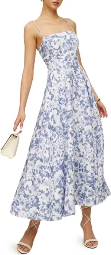 Reformation Monette Floral Linen Maxi Dress | Nordstrom