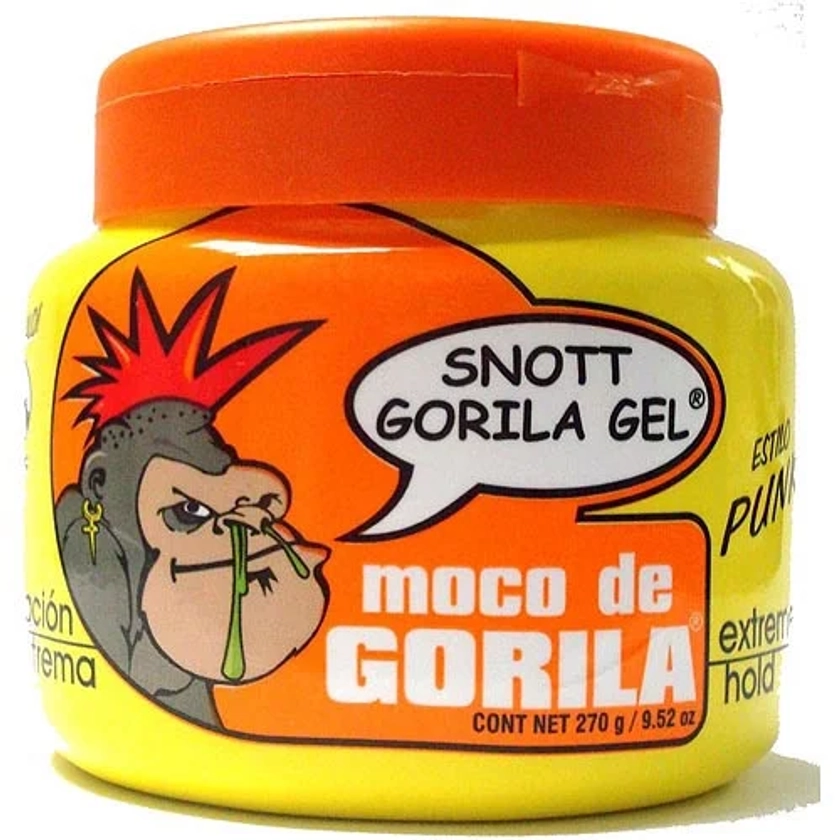Moco de Gorila Punk Shine Enhancing Jar Yellow Hair Styling Gel, 9.52 oz