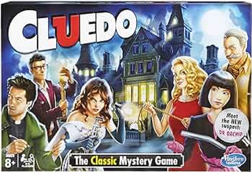 Hasbro Gaming Cluedo the Classic Mystery Board Game For 2 to 6 Players