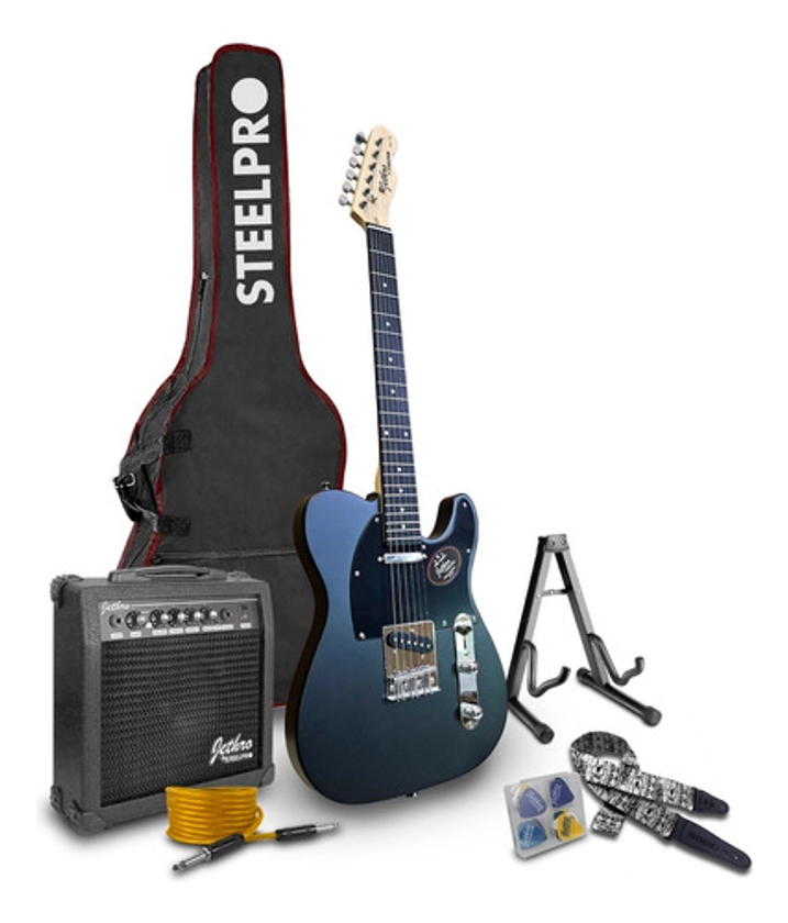 Paquete Guitarra Electrica Jethro Series By Steelpro 052-sk - $ 3,729