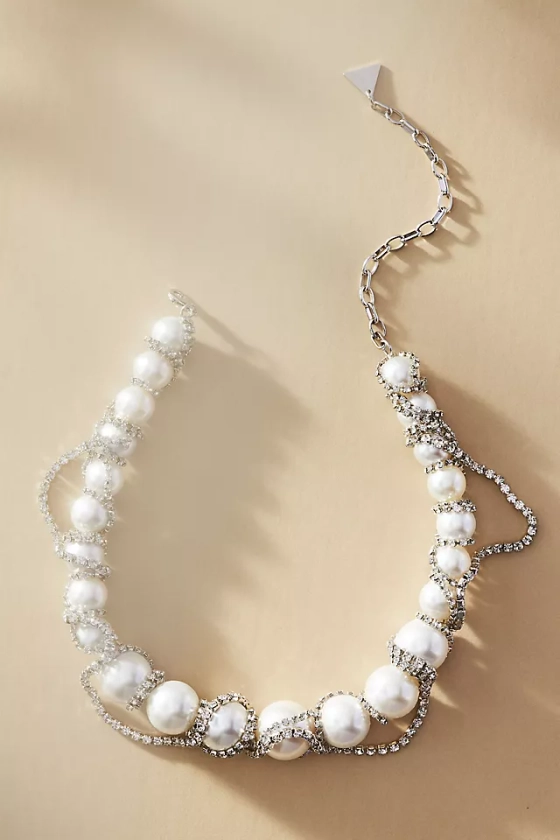 Pearl & Rhinestone Necklace