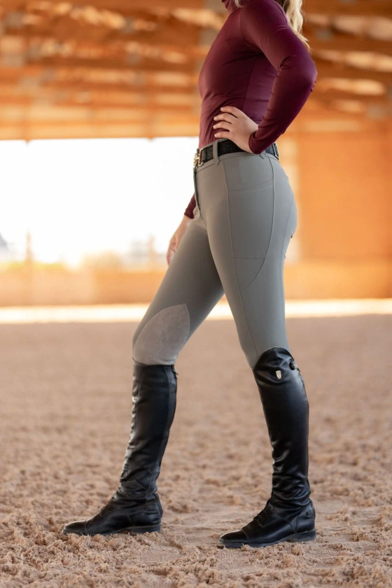 Grey PRO | Full Seat or Suede Knee Patch Breech